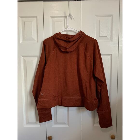 Old Navy NWT CozeCore Burnt Orange Cropped Hoodie XL - Picture 5 of 10